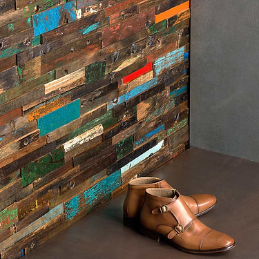 Driftwood Nargusta Multicolor Wood Mosaic - Sample