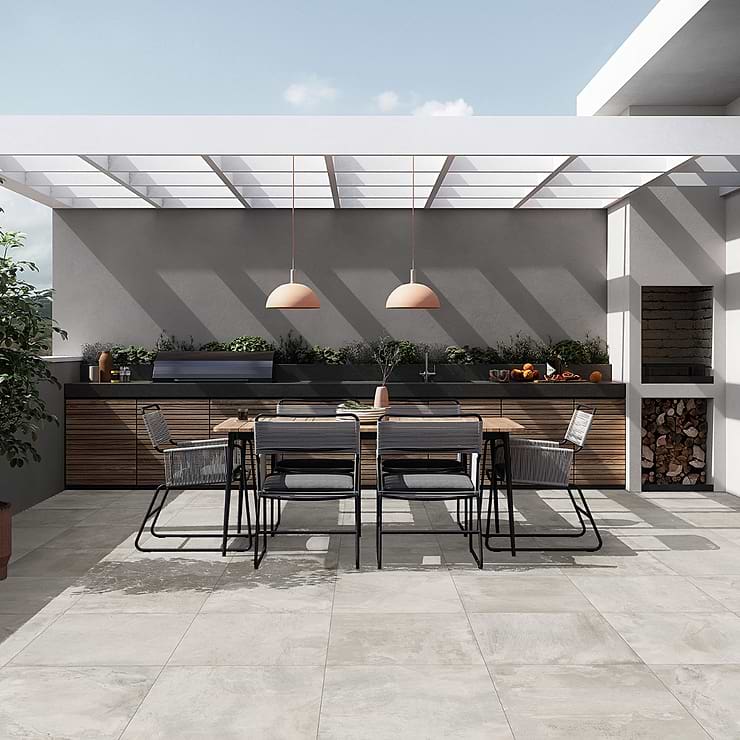 Porcelain tile for outdoor patio top