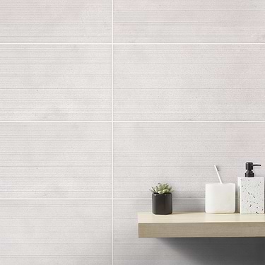 Simena Linear Cream Beige 12x24 Textured Limestone Tile