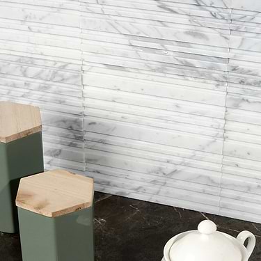 3D Marble Tile for Backsplash,Kitchen Wall,Bathroom Wall,Shower Wall,Outdoor Wall