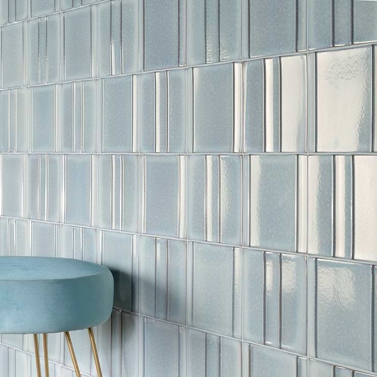 Kinro River Blue 6x6 Polished Porcelain Tile | Tilebar.com