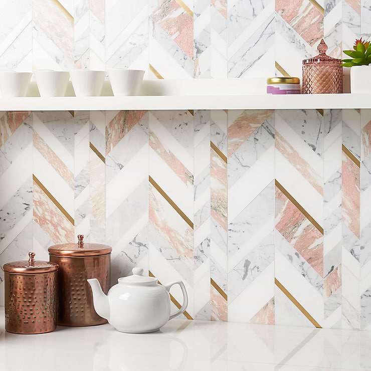Rosa mosaic and on sale tile