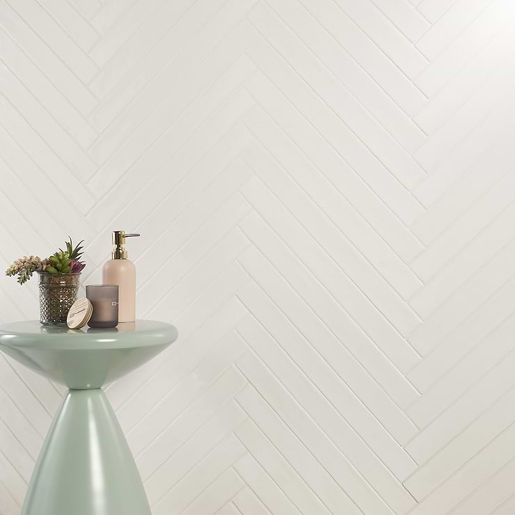 Carolina White Cloud 2x20 Polished Ceramic Wall Tile