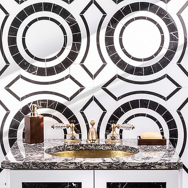 Waterjet Marble Tile for Backsplash,Kitchen Floor,Kitchen Wall,Bathroom Floor,Bathroom Wall,Shower Floor,Outdoor Wall,Commercial Floor