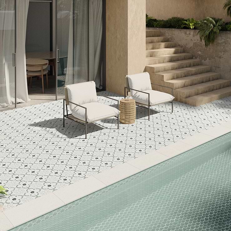 Lapaz Flora Green 9x9 Matte Porcelain Tile | Tilebar.com