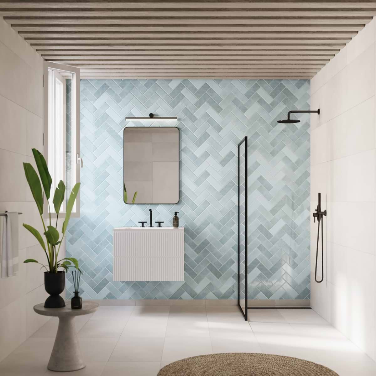 Portmore Sky Blue 3x8 Glossy Ceramic Subway Tile