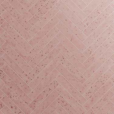 Mancala  Blush Pink 3x16 Matte Terrazzo Tile 