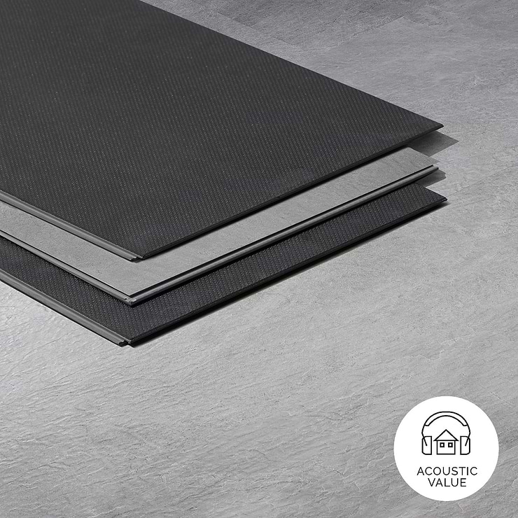 Optoro Trail Slate Dark Gray 28mil Wear Layer Rigid Core Click 12x24 Luxury Vinyl Tile