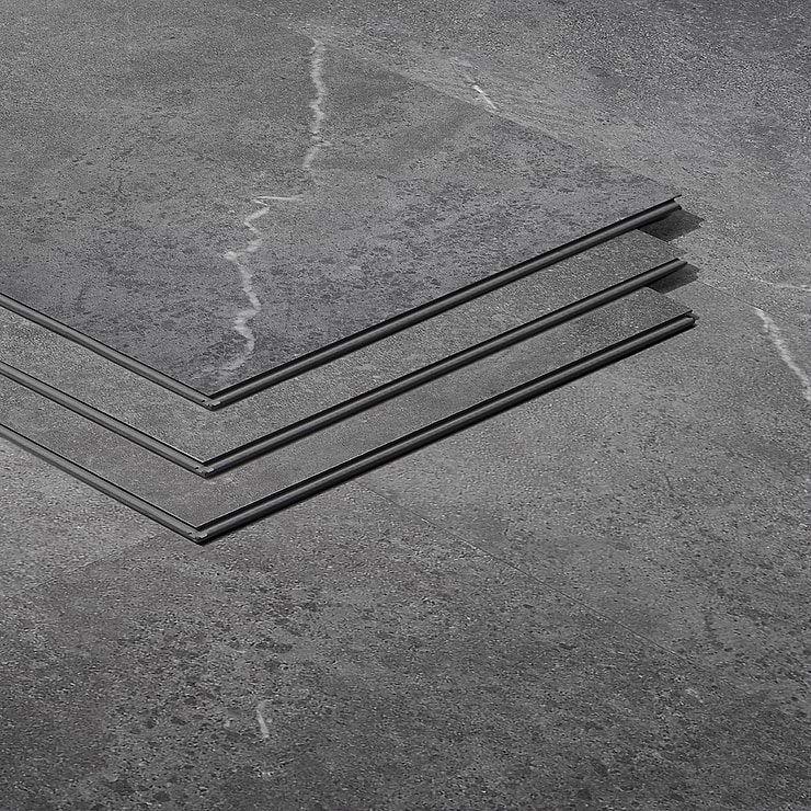 Optoro Juneau Sandstone Dark Gray 28mil Wear Layer Rigid Core Click 12x24 Luxury Vinyl Tile