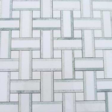 Twine Olive Grove 1x3 Marble Polished Mosaic Tile