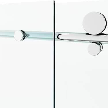 Volare 60x76 Reversible Sliding Shower Door with Clear Glass in Chrome