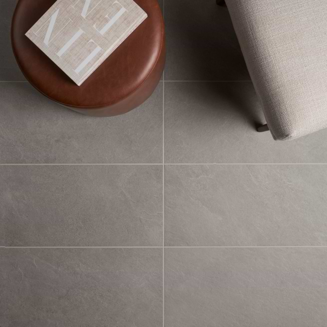 Classic, limestone look in porcelain