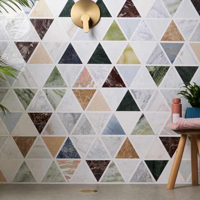 A multicolored, multifaceted mosaic
