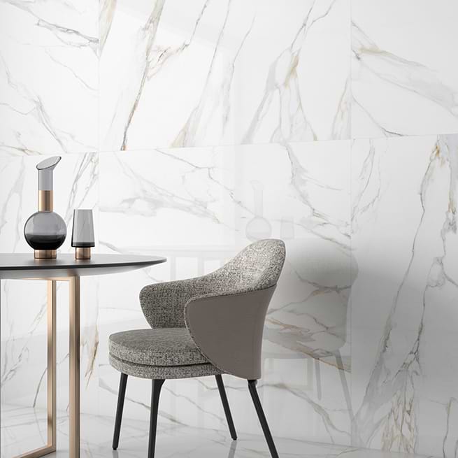 Warm up to the marble look