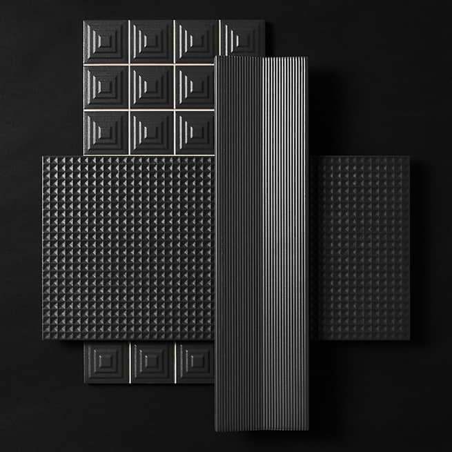 Design-forward 3-D ceramic tile