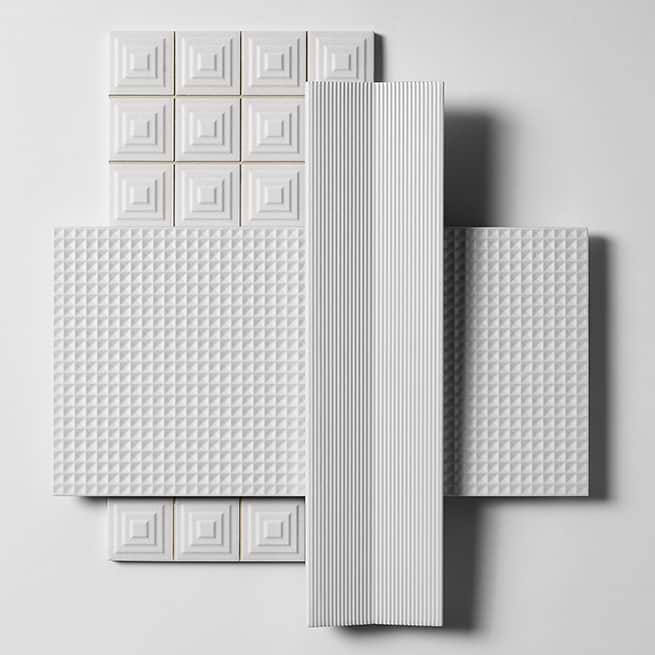 Design-forward 3-D ceramic tile