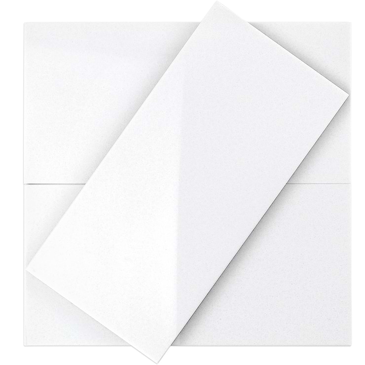 Simple White 6x12 Crystallized Thassos Tile