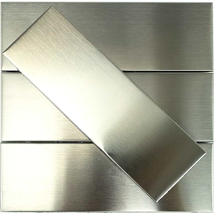 Stainless Steel 2" X 6" Metal Tiles