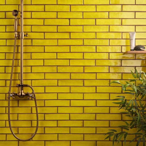 Handmade shower wall tiles