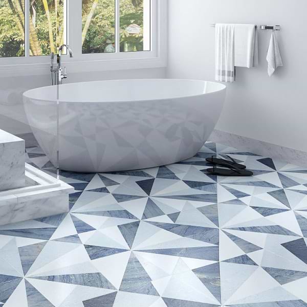 Shop Geometric Bathroom Floor Tiles