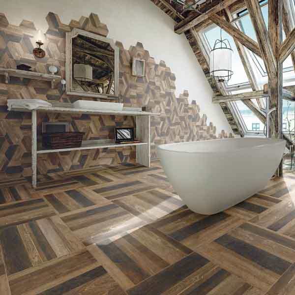 Shop Wood Look Bathroom Floor Tiles