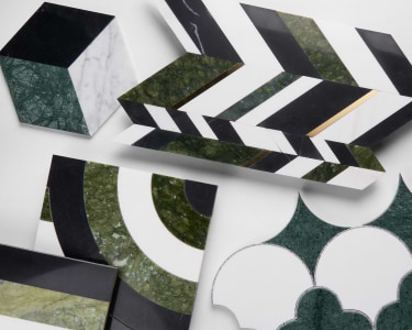 Shop green marble tile