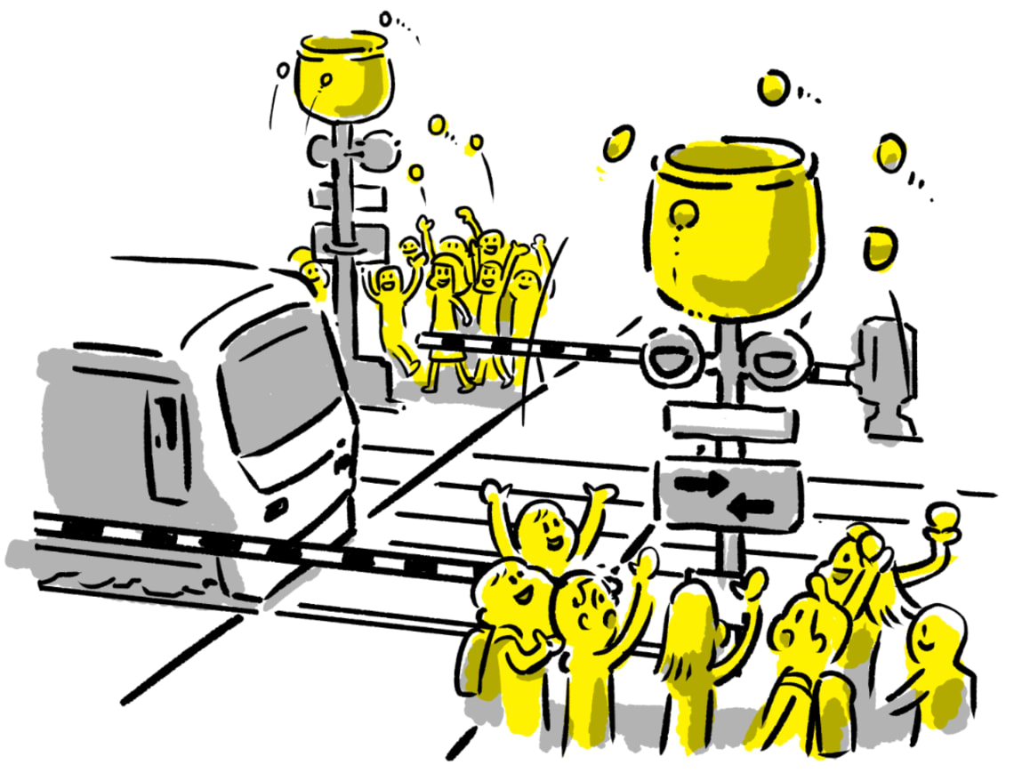 ピースに切り分けて「部分転換」する