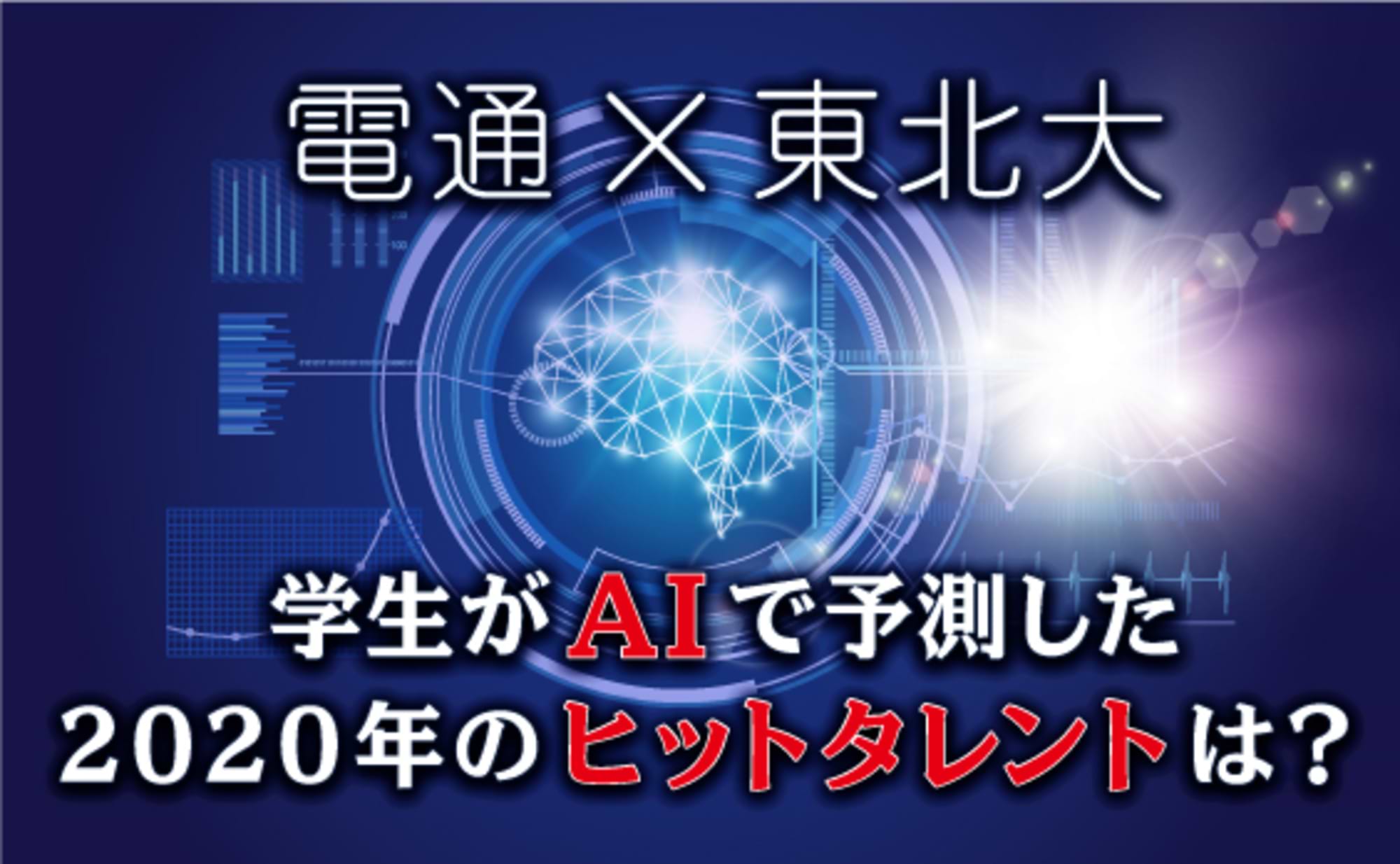 学生がAIで予測した2020年のヒットタレントは？