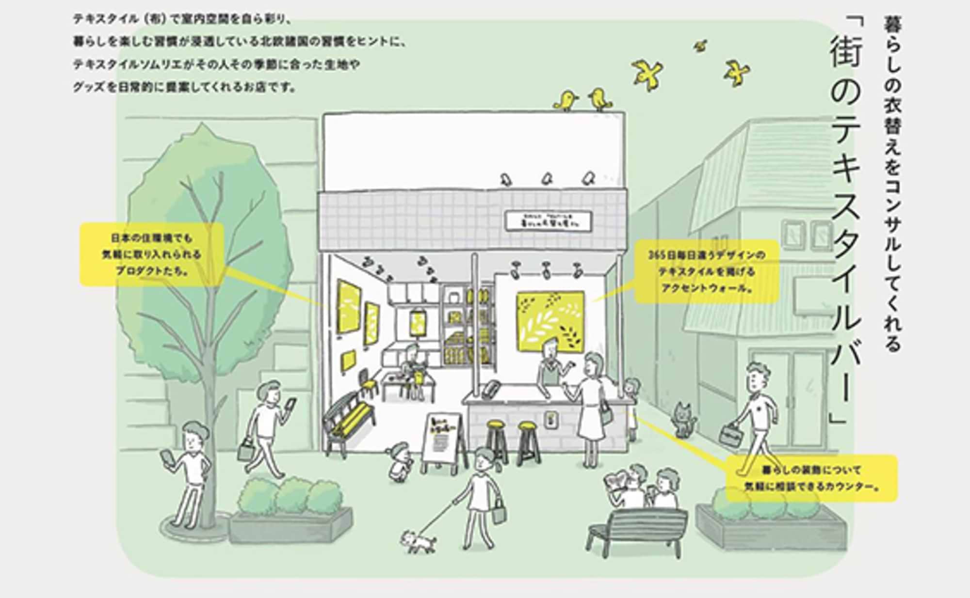 暮らしの衣替えをコンサルする「街のテキスタイルバー」
