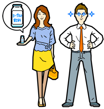 ウェルネス商品の
買われ方を寸劇でご紹介します。