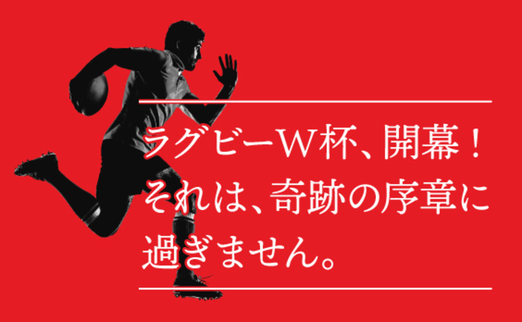 スポーツ界に到来した奇跡の3年で
第二の開国へ！