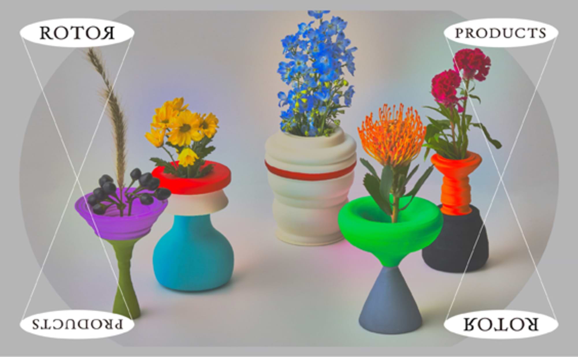 日用品の回転体が花瓶に、“ROTER PRODUCTS”