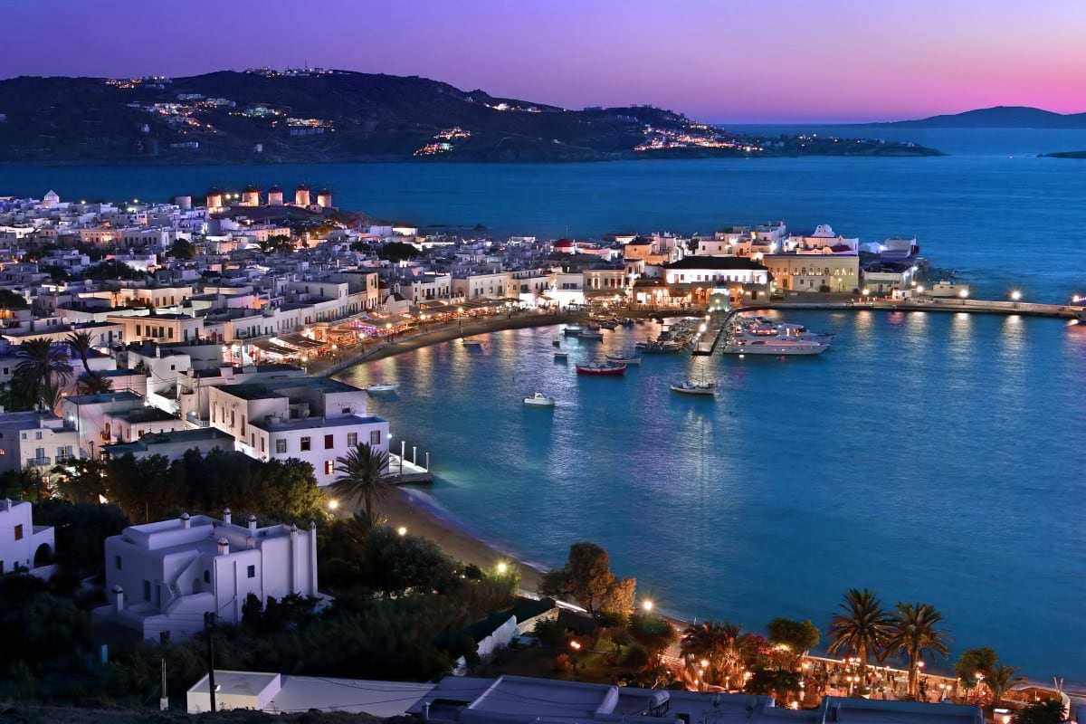 Cosmic Rhythm Moonlit Beats Mykonos Streets