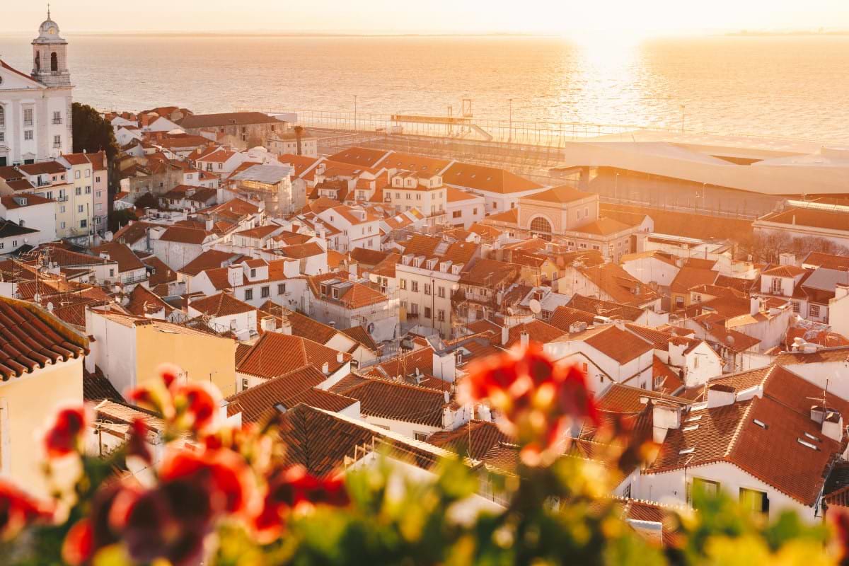 Lisbon Pink Street Sunsets