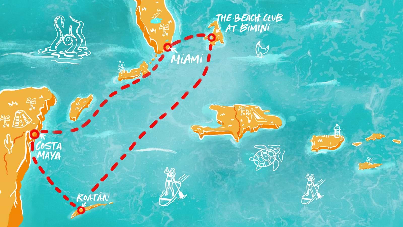 Map of Western Caribbean