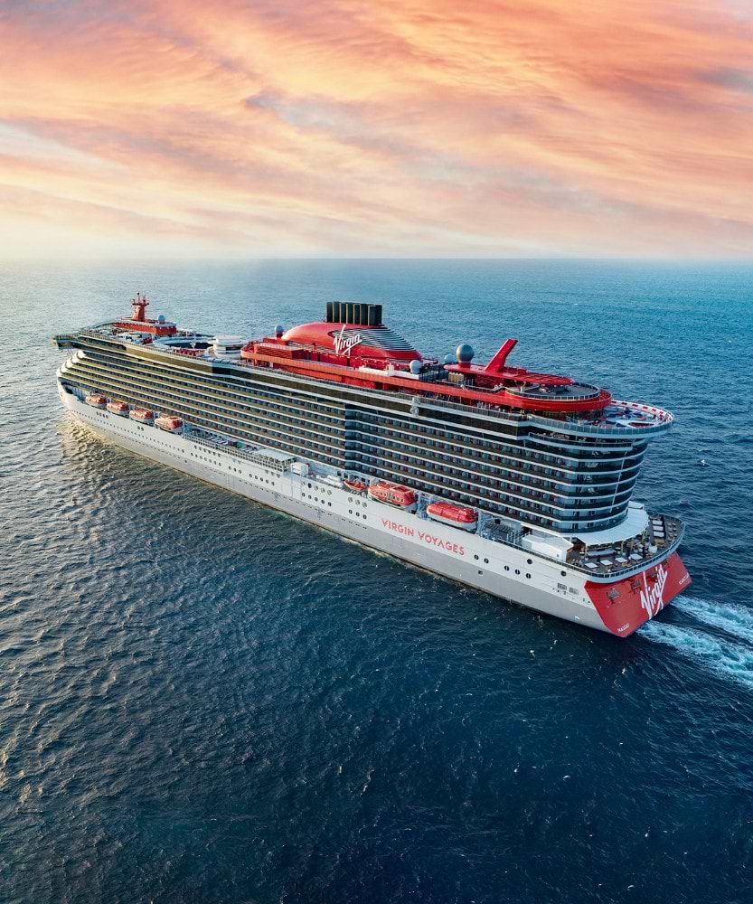 Ariel view of ship