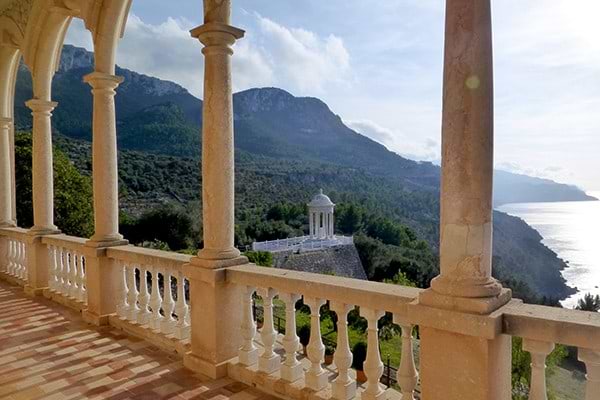 View of the ocean from Serra de Tramuntana, Palma de Mallorca, Spain