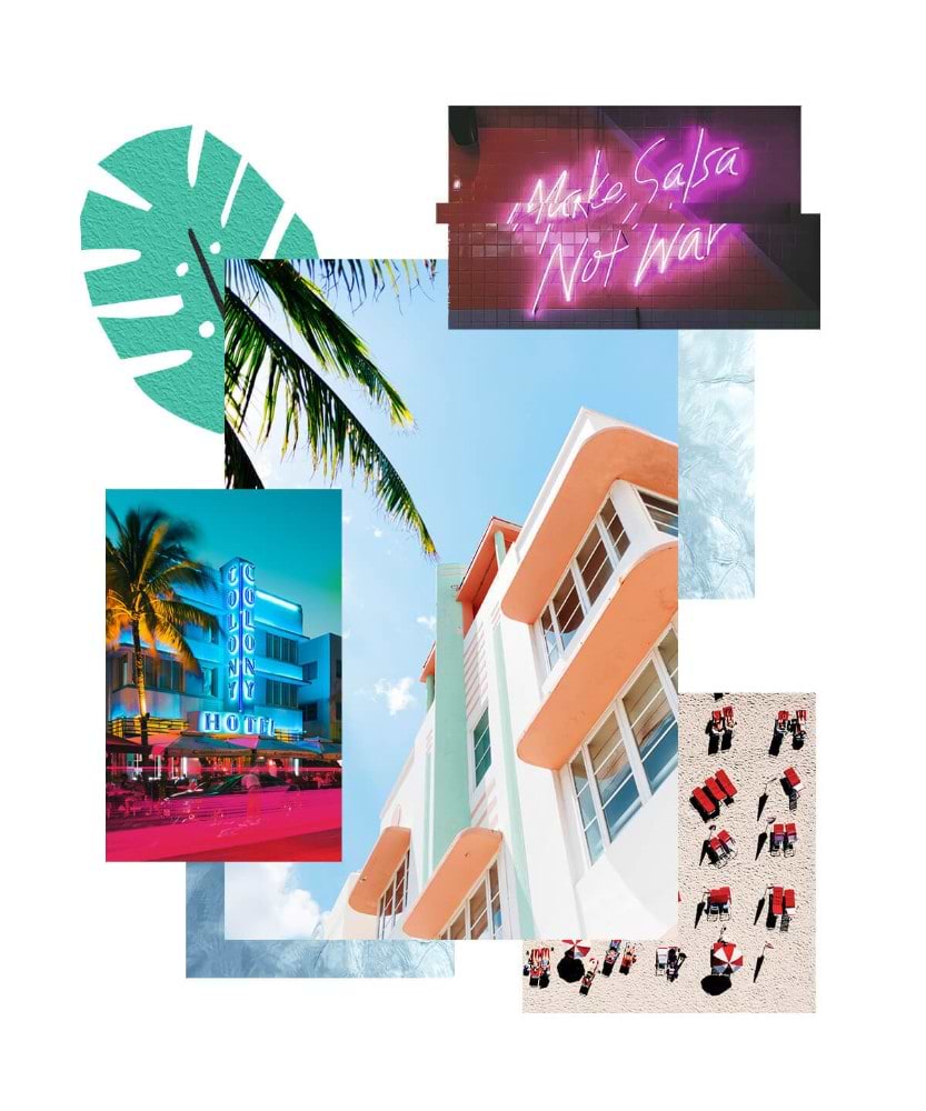 Virgin Voyages' Miami Port Guide Shore Things Collage