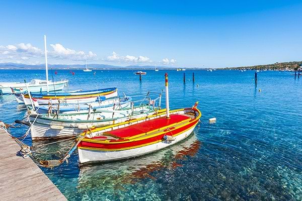 boats on the water in toulon