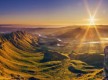NAPIER, NEW ZEALAND - Dramatic sunset from top of mountain