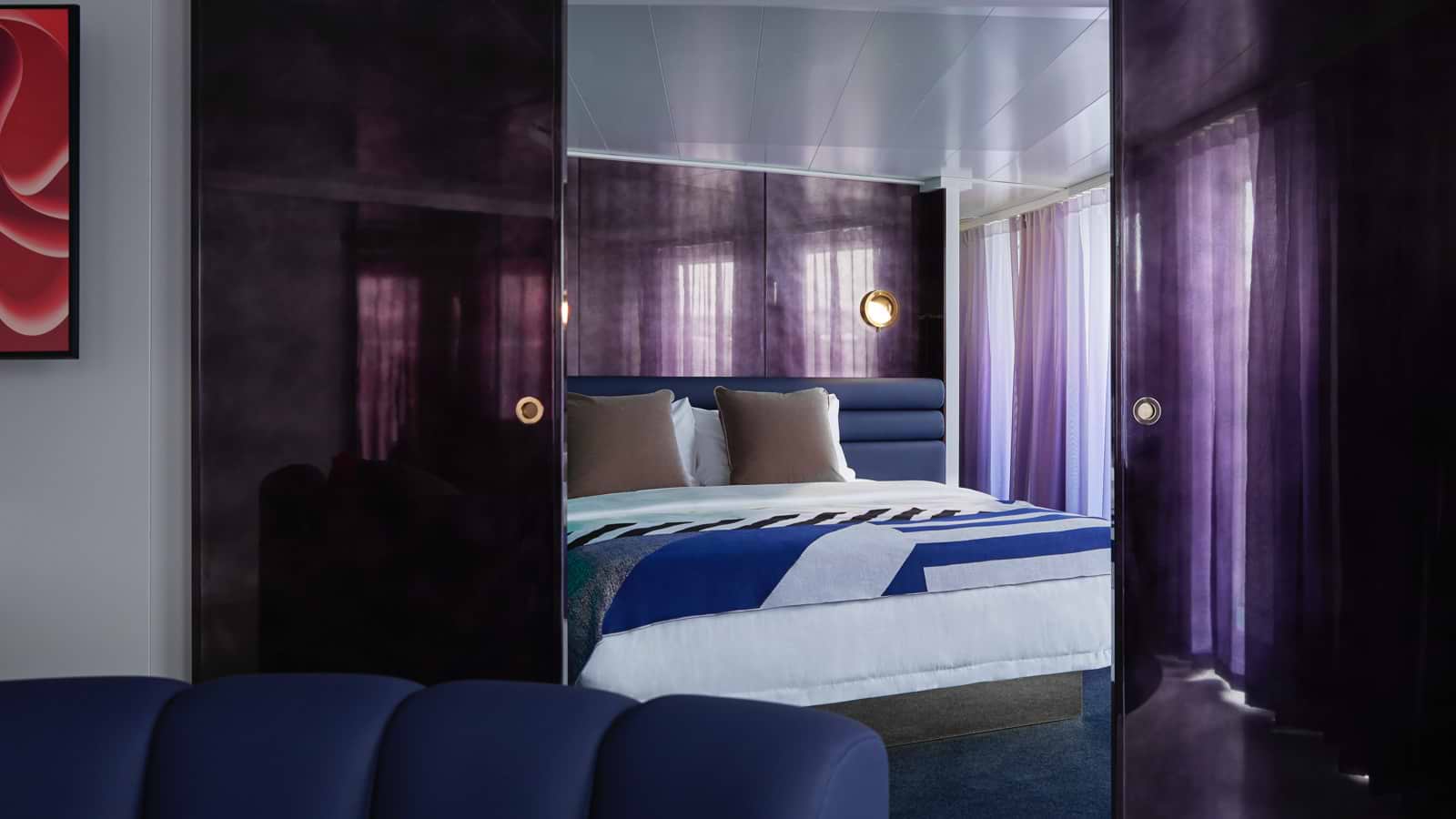 With transfers or valet parking included, get the VIP treatment before you sail, then step into your suite digs like you’re touring the world.