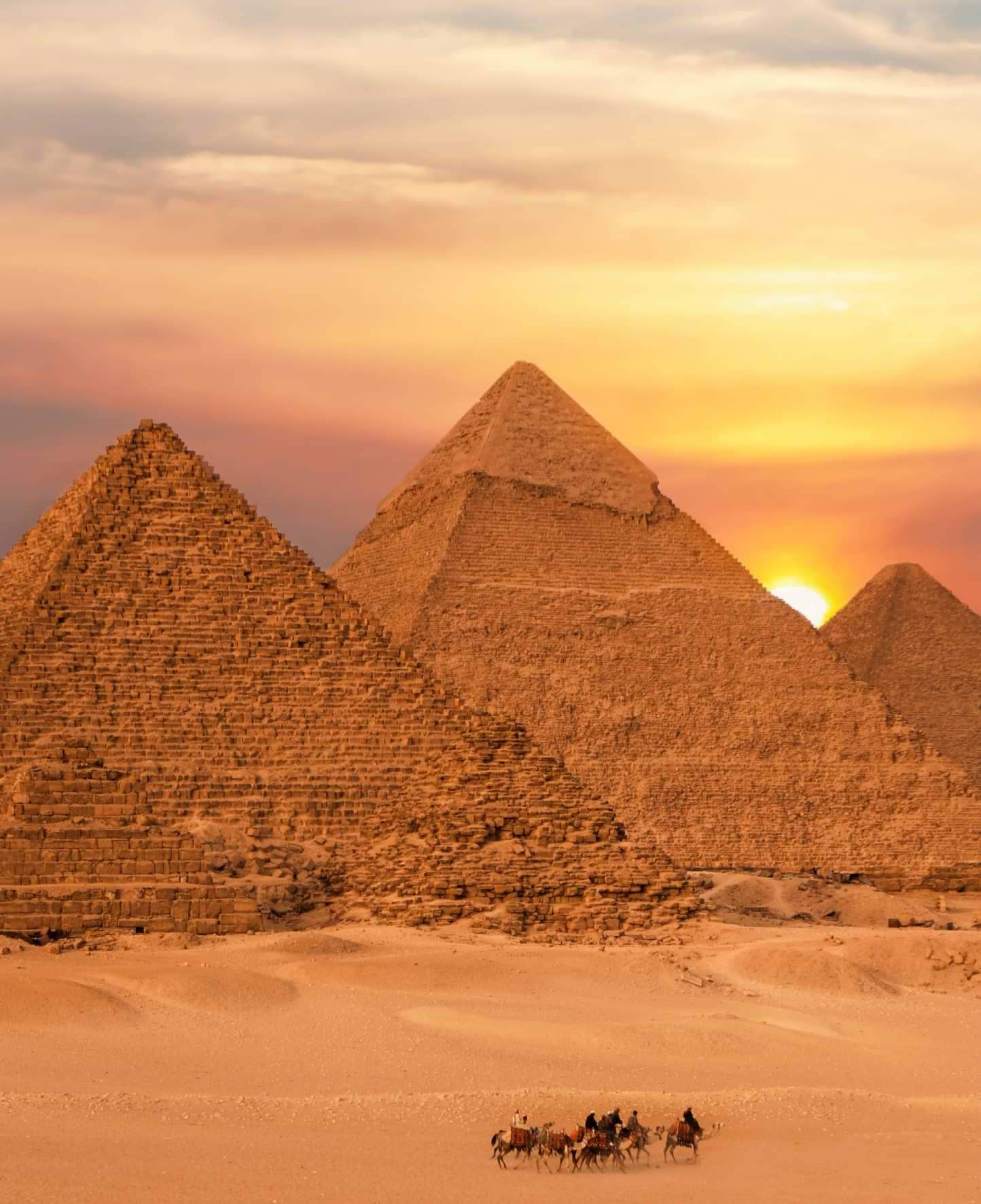 Pyramid Sunset in Egypt