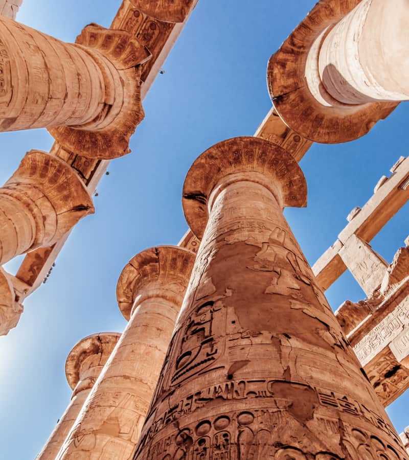 Ancient Ruins and hieroglyhs at Karnak