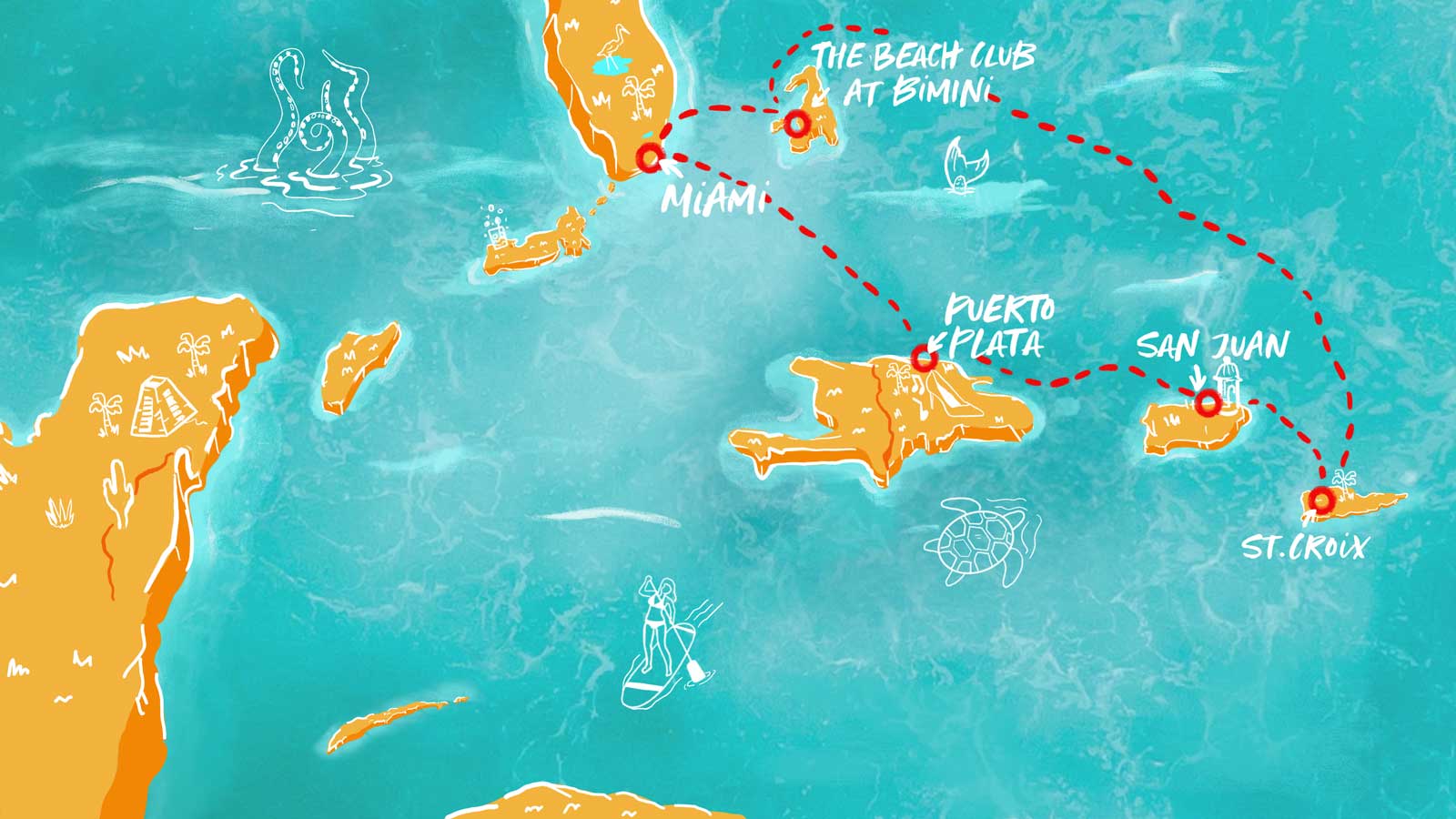 Eastern Caribbean Antilles 8-night itineraryCaribbean maps and itinerary 16x9