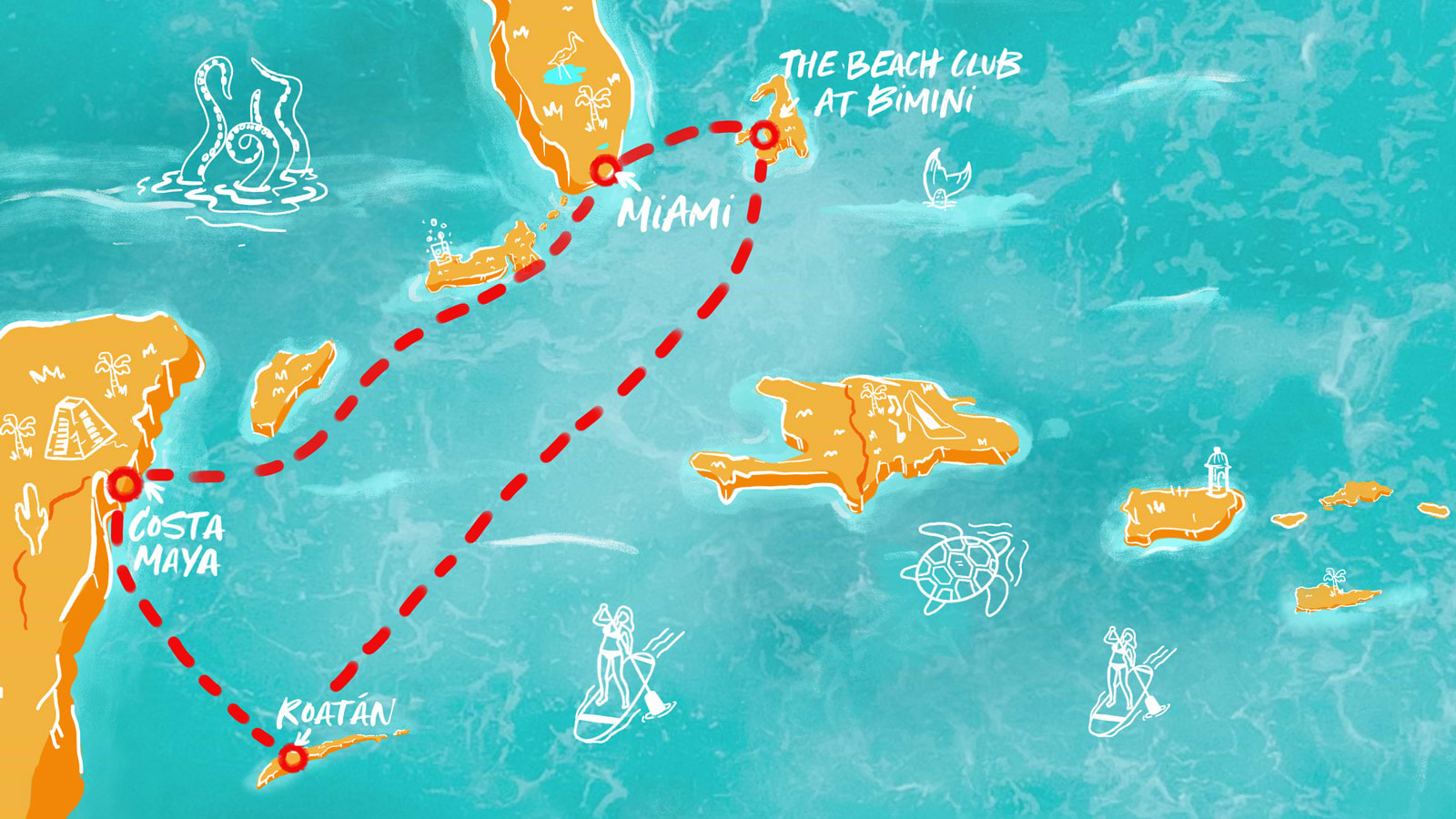Map of Western Caribbean