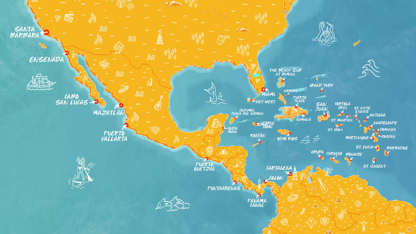 Caribbean Region Map