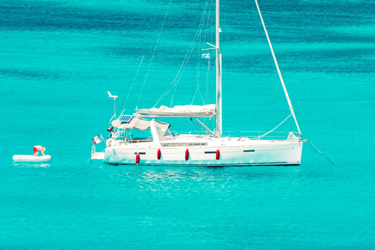 Aegean Blues and Catamaran Views