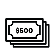 Get up to $500 icon