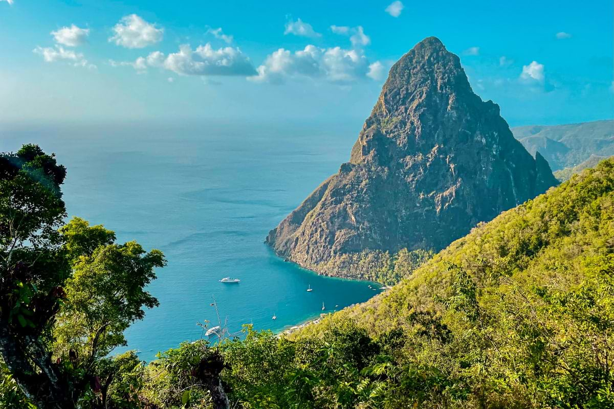 Accessible Piton Mountains and Diamond Waterfalls