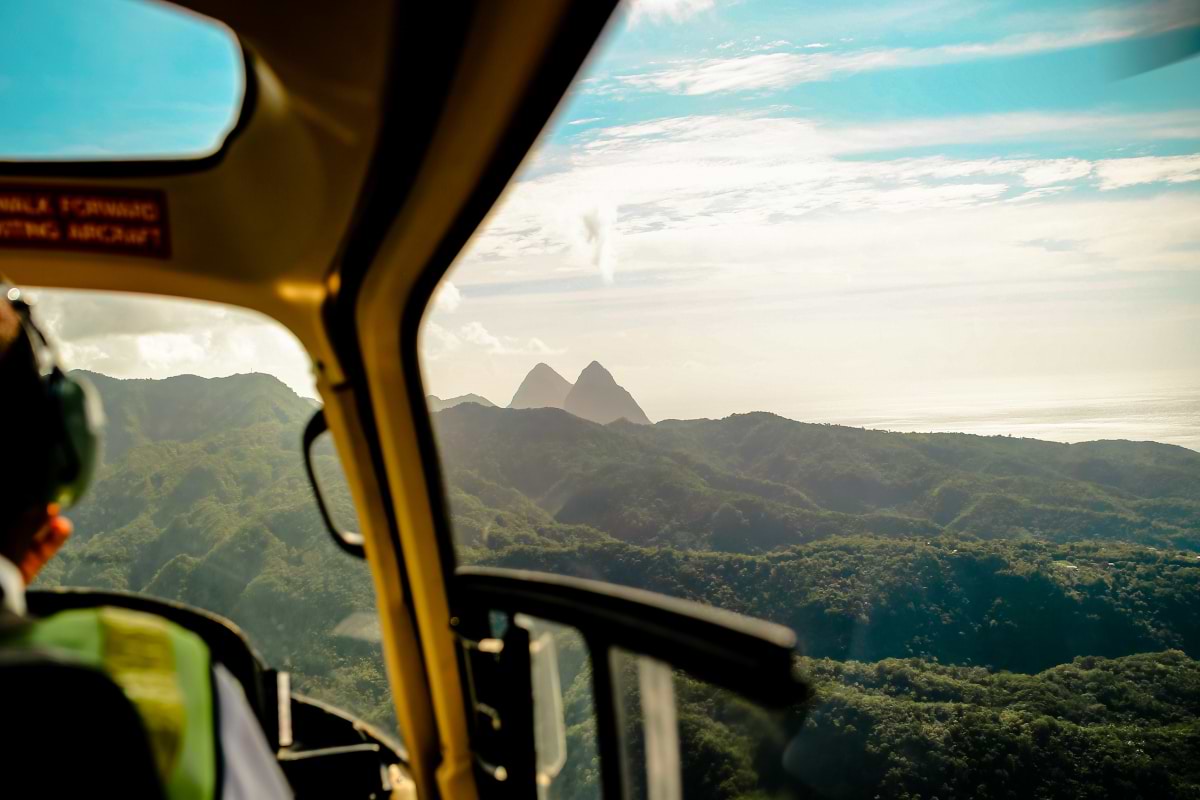 Helicopter experience in St. Kitts